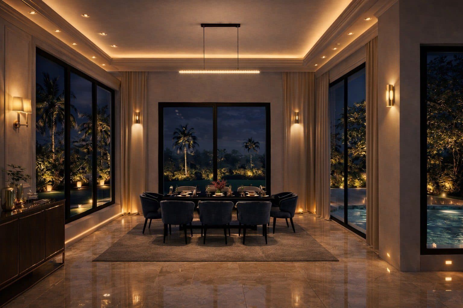 Independent villa living room